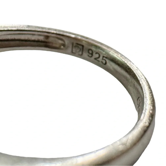 🩵Aquamarine💙Sapphire🤍Topaz Sterling Silver Ring (5.25) - Picture 13 of 15